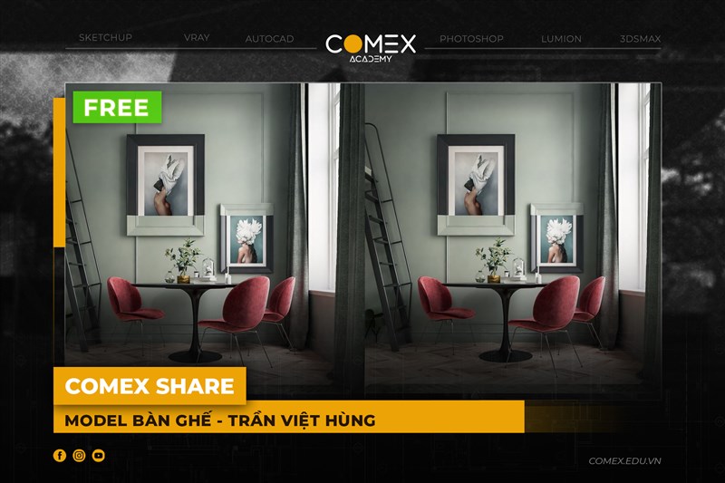 COMEX ACADEMY SHARE MODEL BÀN GHẾ 